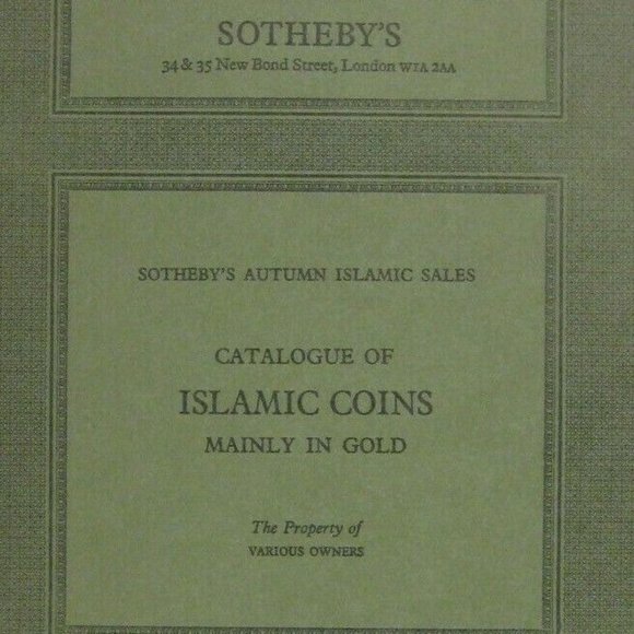 Sotheby's Islamic Gold Coins Catalogue Catalog PPB 1981 London Numismatic - Picture 2 of 8